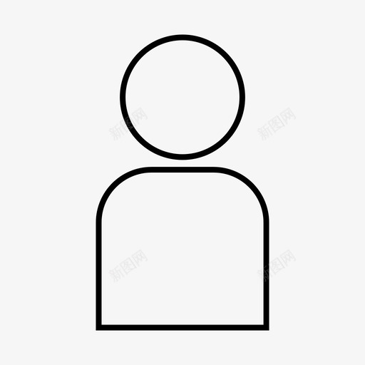 人独自用户图标svg_新图网 https://ixintu.com 工作 独自 用户