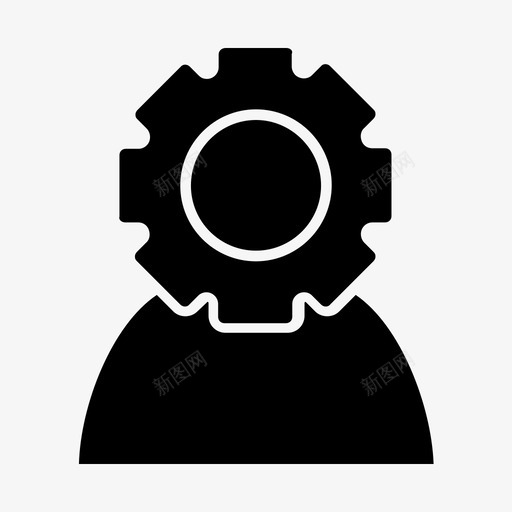 用户员工工程师图标svg_新图网 https://ixintu.com 个人资料 员工 工程师 照片 用户 用户界面