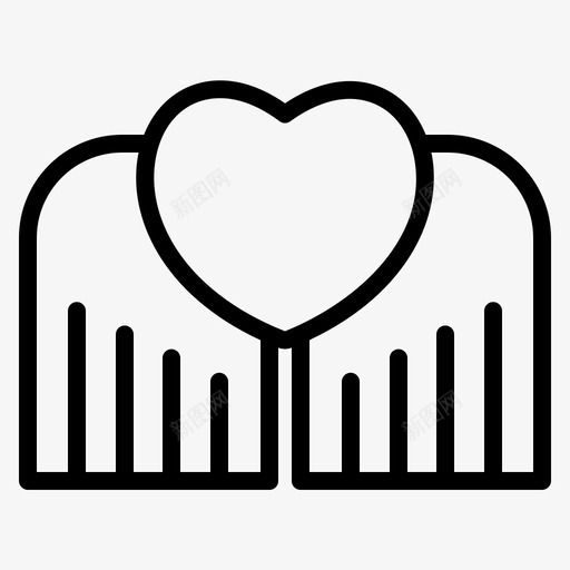 天使爱情浪漫图标svg_新图网 https://ixintu.com 天使 情人节 浪漫 爱情 翅膀