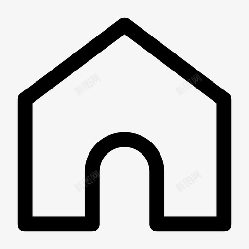 房子家主页按钮图标svg_新图网 https://ixintu.com 主页 主页按钮 家 房子 甜蜜的家
