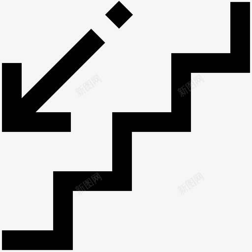 阶梯下降商业职业图标svg_新图网 https://ixintu.com 商业 搜索引擎优化 搜索引擎优化混合 职业 阶梯下降