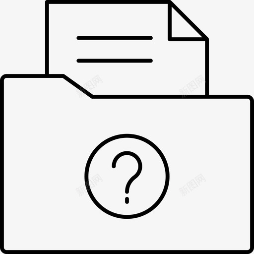 文件夹目录文档图标svg_新图网 https://ixintu.com 图标 学校 教育 文件 文件夹 文档 未知 目录 线图