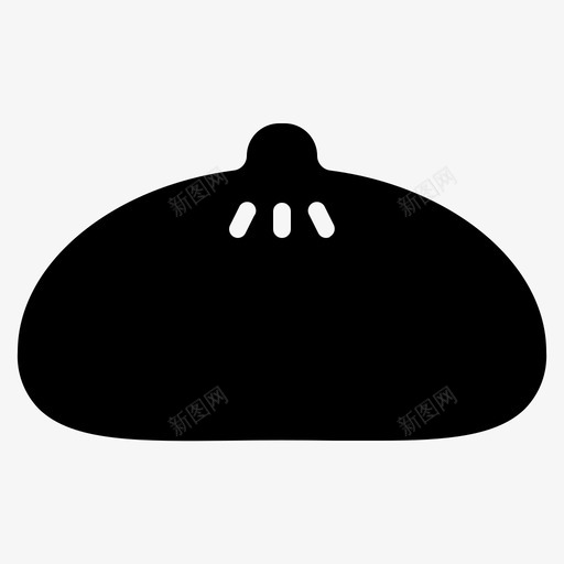 肉包子中国文化图标svg_新图网 https://ixintu.com 中国 中国文化字形 传统 文化 肉包子