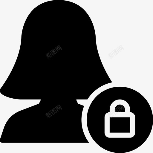 锁定用户组人员图标svg_新图网 https://ixintu.com smashicons 人员 团队 实心 用户 锁定
