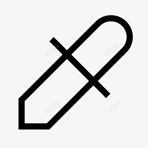 滴管颜色拾取器图标svg_新图网 https://ixintu.com 工具 拾取器 滴管 薄必需品 颜色