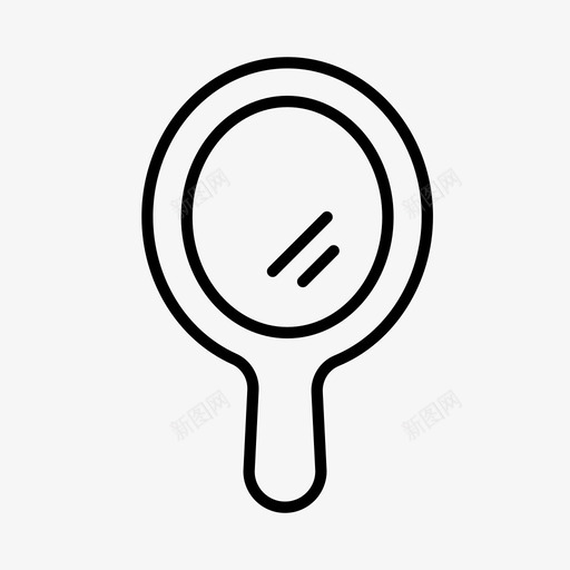镜子理发师理发店图标svg_新图网 https://ixintu.com 化妆品 理发师 理发店 美容 镜子