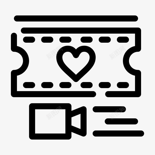 电影心爱图标svg_新图网 https://ixintu.com 婚礼 心 爱 电影 网络界面2月收藏