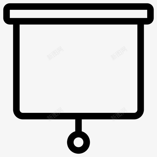 展示板学习会议图标svg_新图网 https://ixintu.com 业务 会议 学习 屏幕 展示板