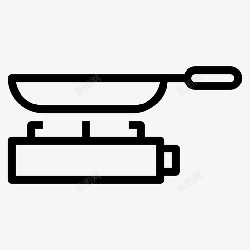平底锅煮沸器厨师图标svg_新图网 https://ixintu.com 厨师 厨房 平底锅 煤气 煮沸