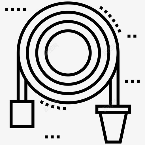 阻力带芳香器材健身器材图标svg_新图网 https://ixintu.com 健身器材 健身工具 救援应急线图标包 芳香器材 阻力器材 阻力带