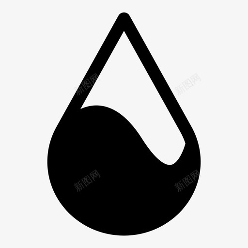 液体水滴油图标svg_新图网 https://ixintu.com 水滴 液体