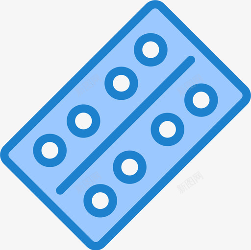 药片保健32蓝色图标svg_新图网 https://ixintu.com 保健 药片 蓝色