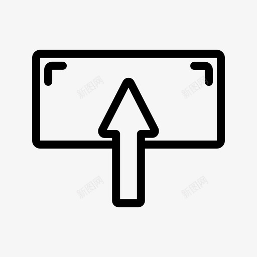 上传按钮应用程序箭头图标svg_新图网 https://ixintu.com 上传 应用程序 按钮 用户界面 界面 箭头