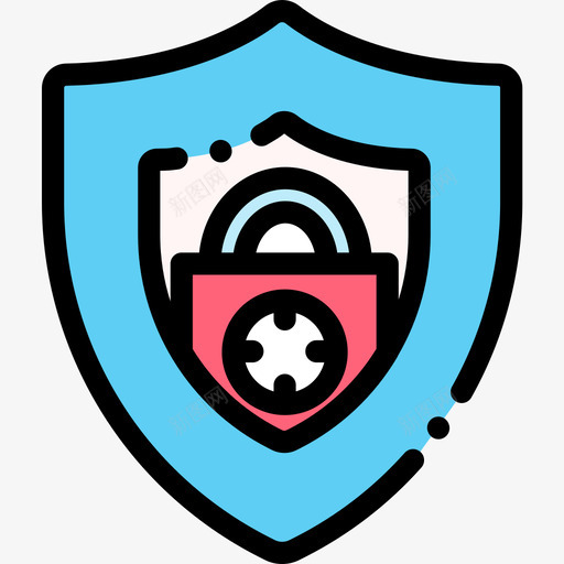 安全保护安全2线性颜色图标svg_新图网 https://ixintu.com 保护安全2 安全 线性颜色