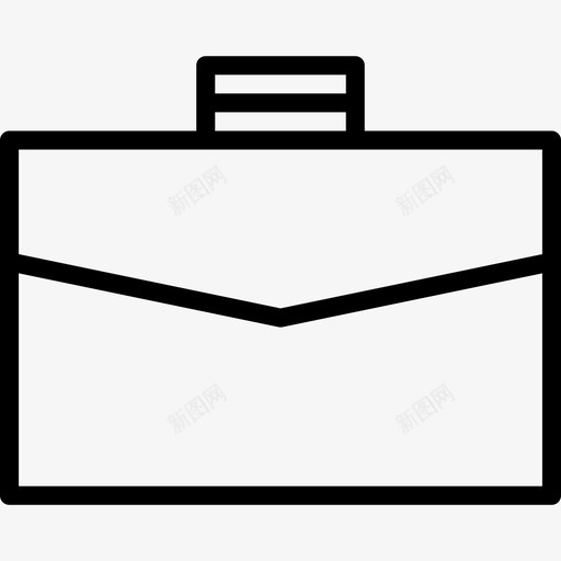 公文包文具38直线型图标svg_新图网 https://ixintu.com 公文包 文具38 直线型