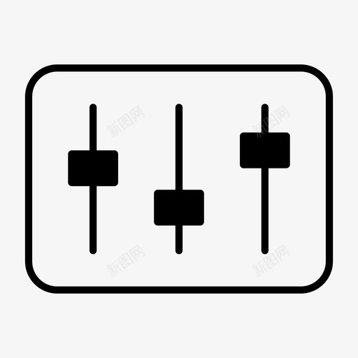 均衡器音频配置图标svg_新图网 https://ixintu.com ui 均衡器 播放器 自定义 设置 配置 音频