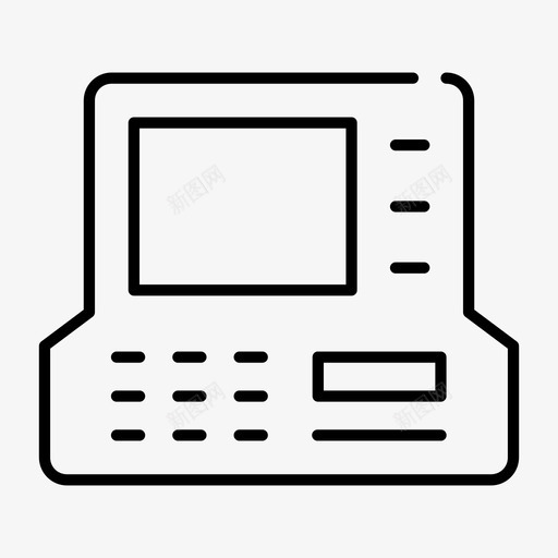 自动取款机存款现金图标svg_新图网 https://ixintu.com 付款 取款 存款 小配件 现金 自动取款机