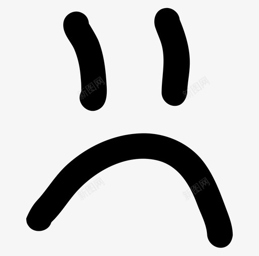悲伤沮丧情绪图标svg_新图网 https://ixintu.com 悲伤 情绪 手绘 沮丧 皱眉 笑脸 表情