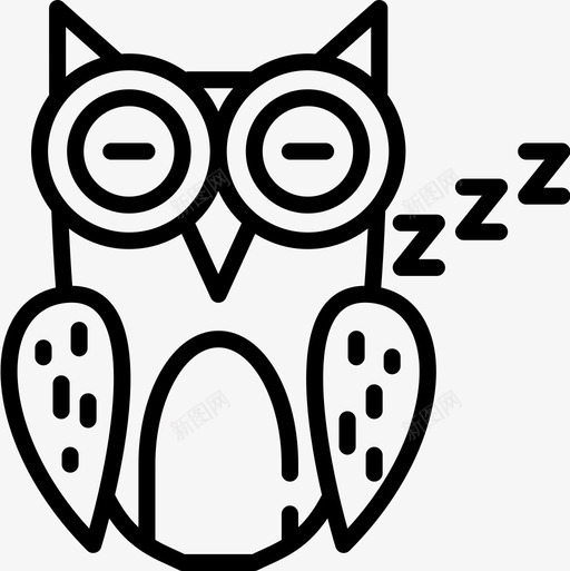 猫头鹰该睡觉了16岁直系图标svg_新图网 https://ixintu.com 16岁 猫头鹰 直系 睡觉