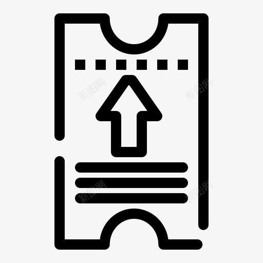 票证箭头通行证图标svg_新图网 https://ixintu.com web界面febcollection 票证 箭头 通行证