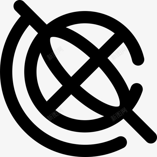 环球网格行程135轮廓图标svg_新图网 https://ixintu.com 环球网格 行程135 轮廓