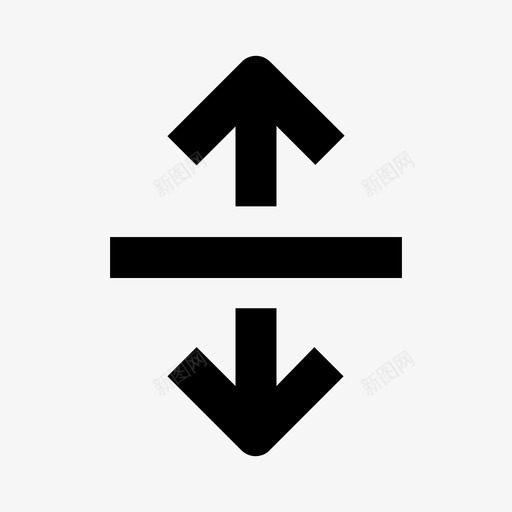 分离箭头分隔箭头向下图标svg_新图网 https://ixintu.com 分离 分隔 向上 向下 图标 拆分 箭头