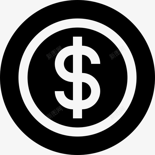 硬币美国3填充图标svg_新图网 https://ixintu.com 填充 硬币 美国3
