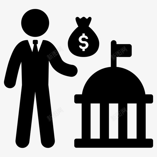 税金银行费用图标svg_新图网 https://ixintu.com 利润 税金 费用 银行
