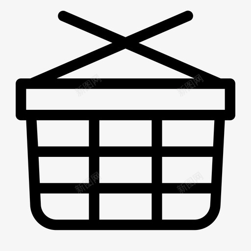 购物篮购物车电子商务图标svg_新图网 https://ixintu.com 商店 电子商务 电子商务线路 购物篮 购物车