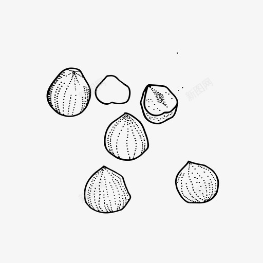 鹰嘴豆豆子罐头豆图标svg_新图网 https://ixintu.com 手工水果和蔬菜 罐头豆 豆子 鹰嘴豆