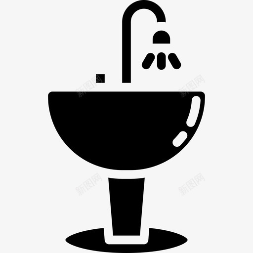 水槽家居装饰4填充图标svg_新图网 https://ixintu.com 填充 家居装饰4 水槽