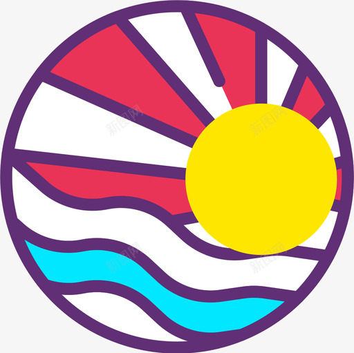 阳光迷人图标svg_新图网 https://ixintu.com 迷人 阳光