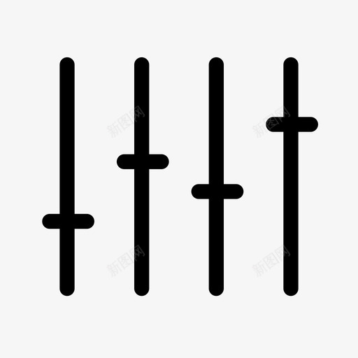 均衡器应用程序音频图标svg_新图网 https://ixintu.com 均衡器 应用程序 接口 音乐 音频