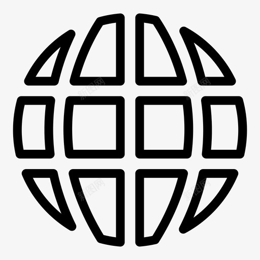 网络地球全球定位系统图标svg_新图网 https://ixintu.com 世界 全球定位系统 地球 定位 网络