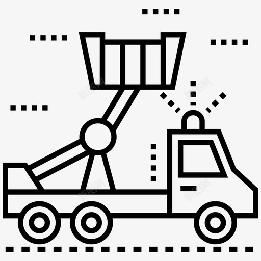 消防车急救车救援服务图标svg_新图网 https://ixintu.com 急救车 救援应急线图标包 救援服务 消防车