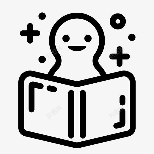 学生书籍课堂图标svg_新图网 https://ixintu.com 书籍 学习 学生 课堂 闪耀 阅读