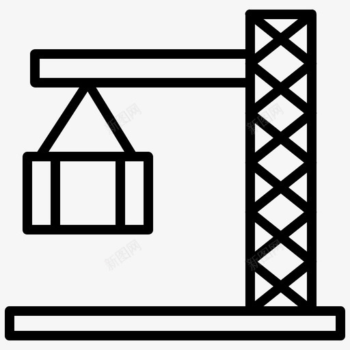 起重机运输车辆图标svg_新图网 https://ixintu.com 起重机 车辆 运输