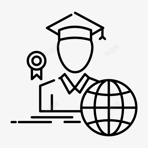 毕业头像研究生图标svg_新图网 https://ixintu.com 2月 v4 头像 学生 收集 毕业 界面 研究生 网络