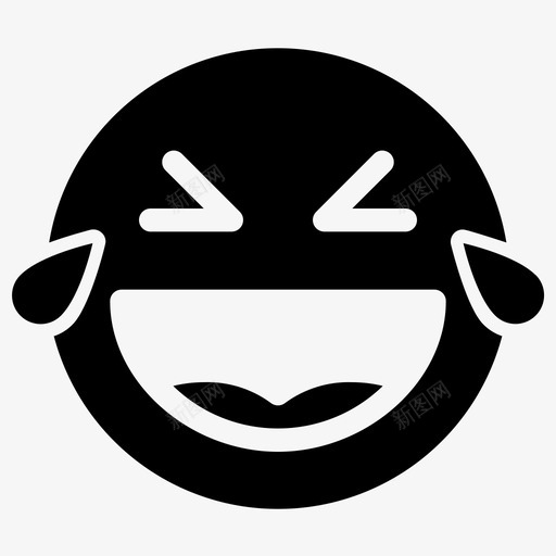 瘫痪表情快乐图标svg_新图网 https://ixintu.com 快乐 瘫痪 表情