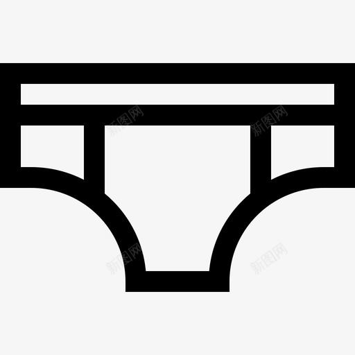 内衣冬装和附件3直线型图标svg_新图网 https://ixintu.com 内衣 冬装和附件3 直线型