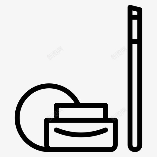 眼线胶美容化妆品图标svg_新图网 https://ixintu.com 化妆品 眼线胶 礼品 美容
