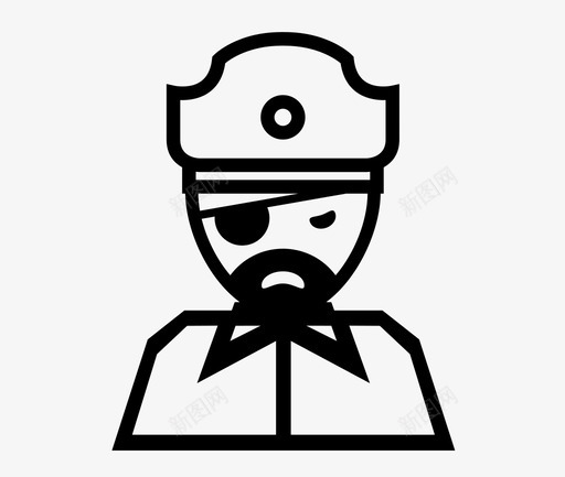 海盗坏人骗子图标svg_新图网 https://ixintu.com 人 坏人 海盗 贼 骗子