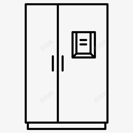 智能电器冰箱图标svg_新图网 https://ixintu.com 冰箱 家用 智能 智能冰箱 电器