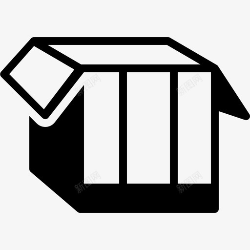 箱子包装包裹图标svg_新图网 https://ixintu.com 包装 包裹 箱子 运输