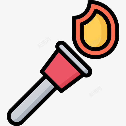 火炬童话4颜色图标svg_新图网 https://ixintu.com 火炬 童话 颜色