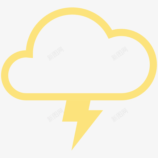 天气库-73方案二-打雷svg_新图网 https://ixintu.com 天气库-73方案二-打雷