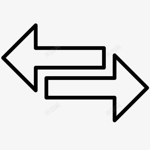 转移箭头导航图标svg_新图网 https://ixintu.com 中转 切换 导航 箭头 转移