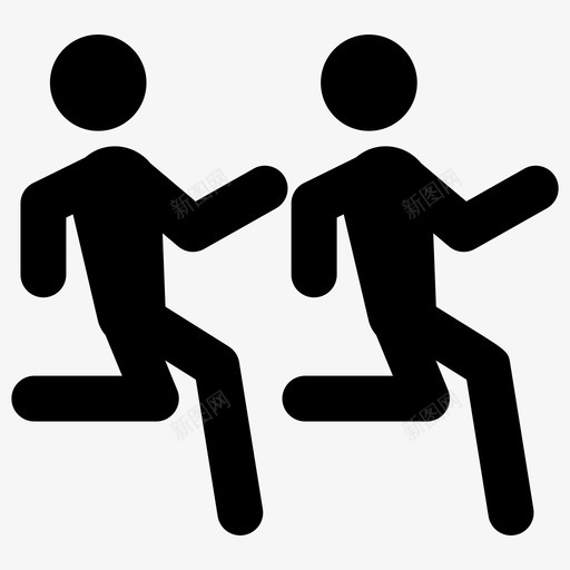 跑步比赛运动图标svg_新图网 https://ixintu.com 向量 形图 比赛 获胜者 象形 跑步 运动