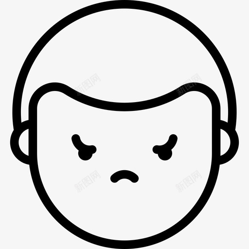 男孩化身表情图标svg_新图网 https://ixintu.com 化身 男孩 疯了 表情