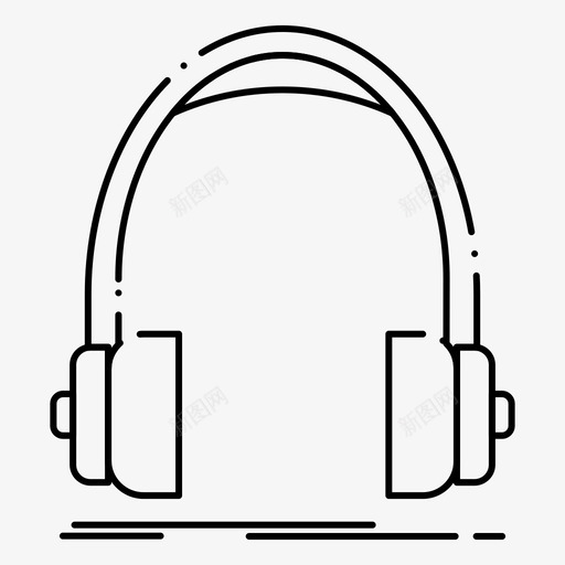耳机v5音频监听网络监听图标svg_新图网 https://ixintu.com v5 监听 网络 耳机 音频